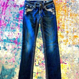 Miss Me girls skinny jeans sz 14 . Euc look brand new